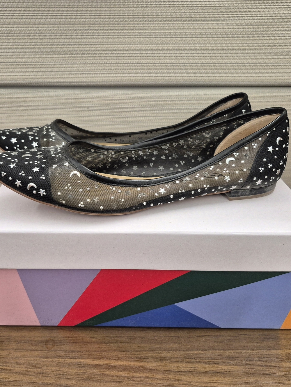 Katy Perry Collections Black Star & Moon Ballet Flats - Picture 2 of 4
